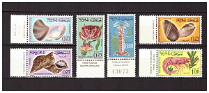 Марокко, 1965,  Морская. Морская Фауна, 6 марок